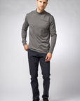 Plain high-neck long-sleeved t-shirt - CUBE