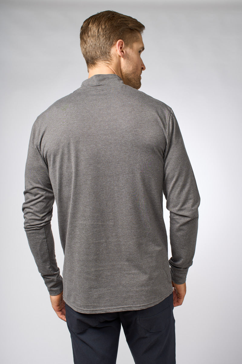 Plain high-neck long-sleeved t-shirt - CUBE