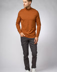 Plain high-neck long-sleeved t-shirt - CUBE