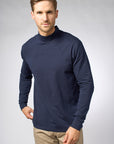 Plain high-neck long-sleeved t-shirt - CUBE