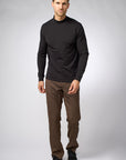 Plain high-neck long-sleeved t-shirt - CUBE