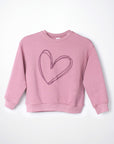 Sweater with heart pattern