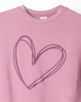 Sweater with heart pattern