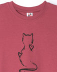 T-shirt à imprimé de chat