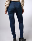 Straight leg pull-on jeans