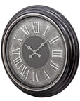 Wall clock 58 cm Roman numerals - Black