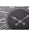 Wall clock 58 cm Roman numerals - Black