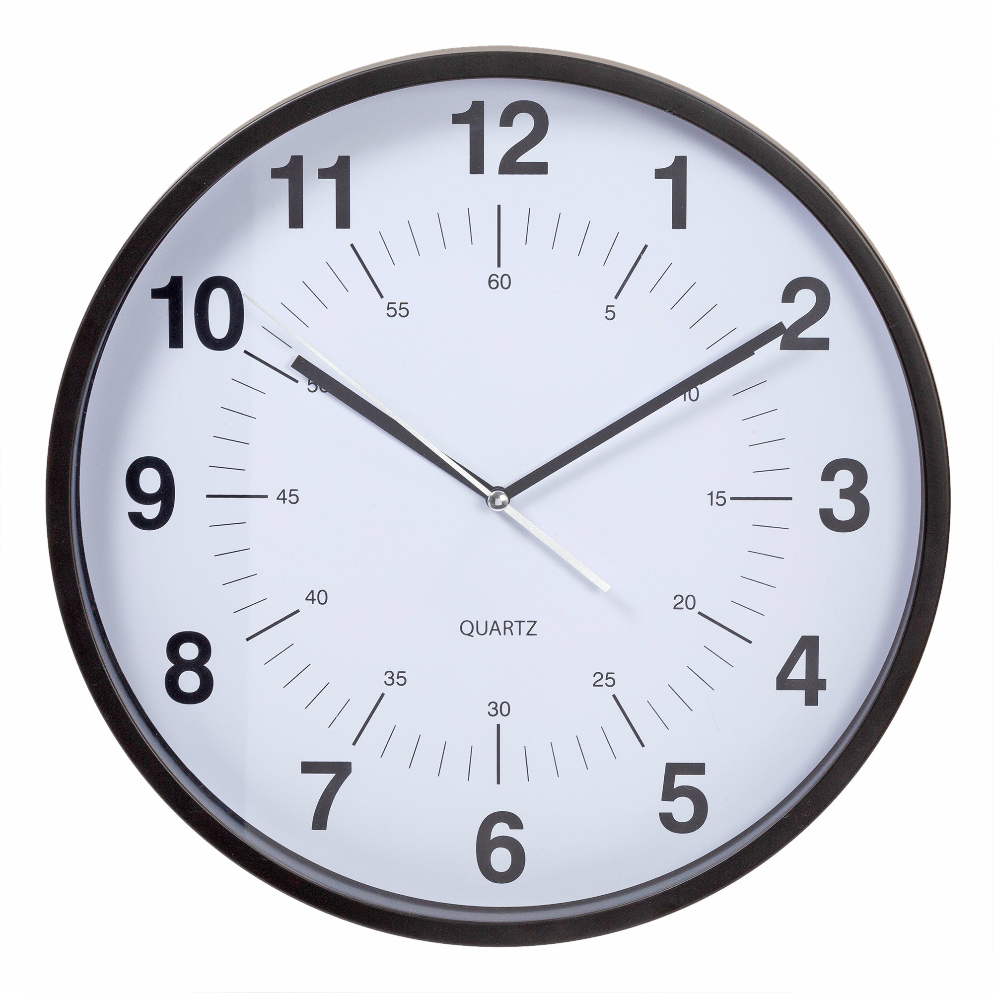 School style clock 30 cm - Black