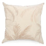 Beige foliage square cushion