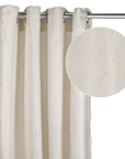 Ivory textured curtain