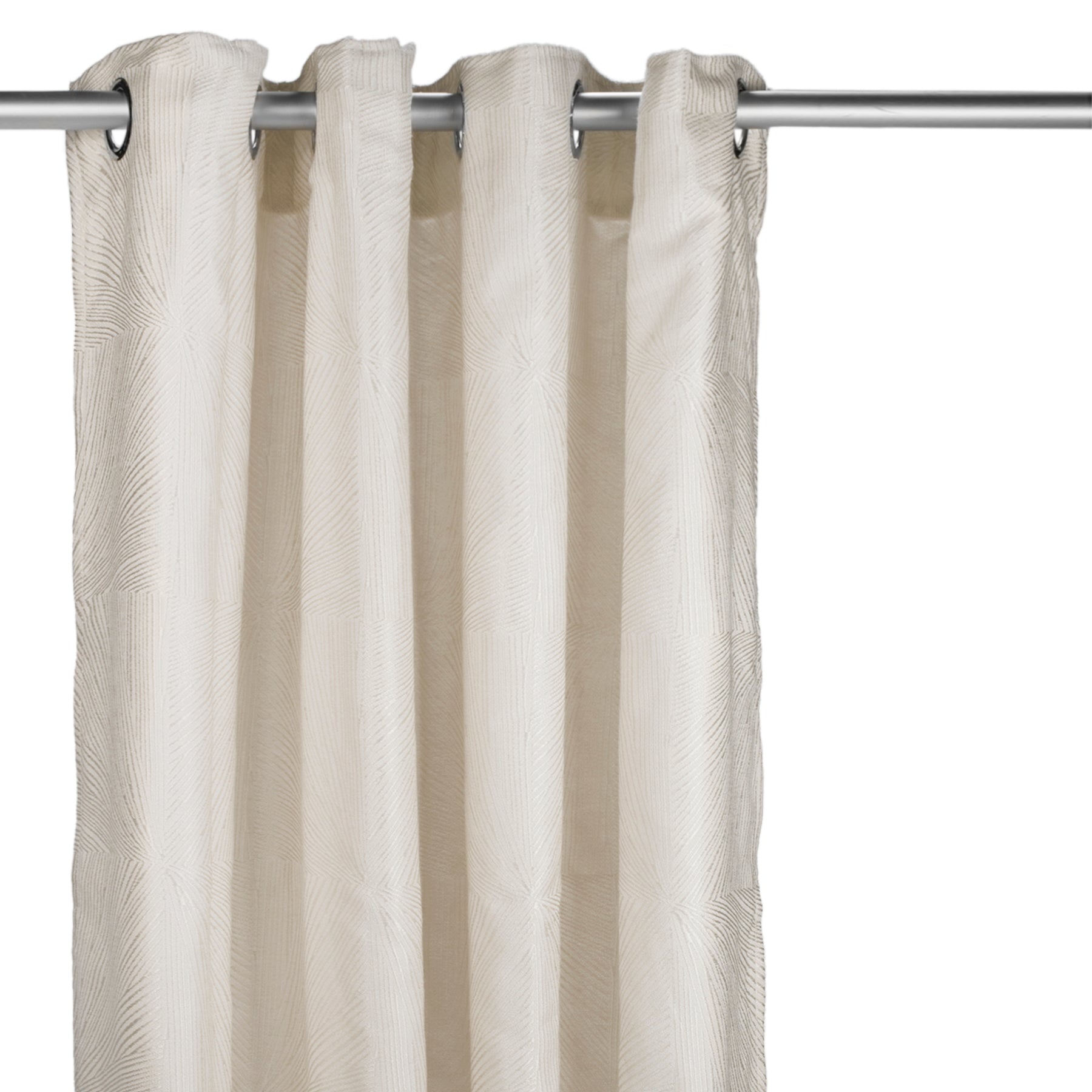 Ivory textured curtain