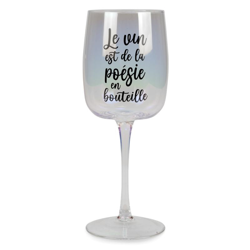 Wine glass on poetry