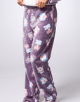 Printed plush pants - Mandarine & Co.