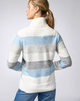 Striped Turtleneck Sweater - Motion