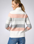 Striped Turtleneck Sweater - Motion