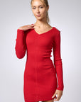 Ribbed Knit Dress - Mosaic