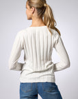 Ribbed Button Cardigan - Mosaic