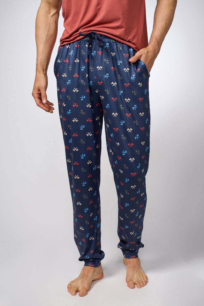 Printed pajama pants mens sale