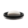 Plastic soap dish - black Oslo collection