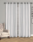 Silk look curtain - White 137 x 218 cm