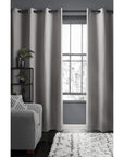 Darkening curtain - Jacquard gray chevron pattern 132 x 213 cm