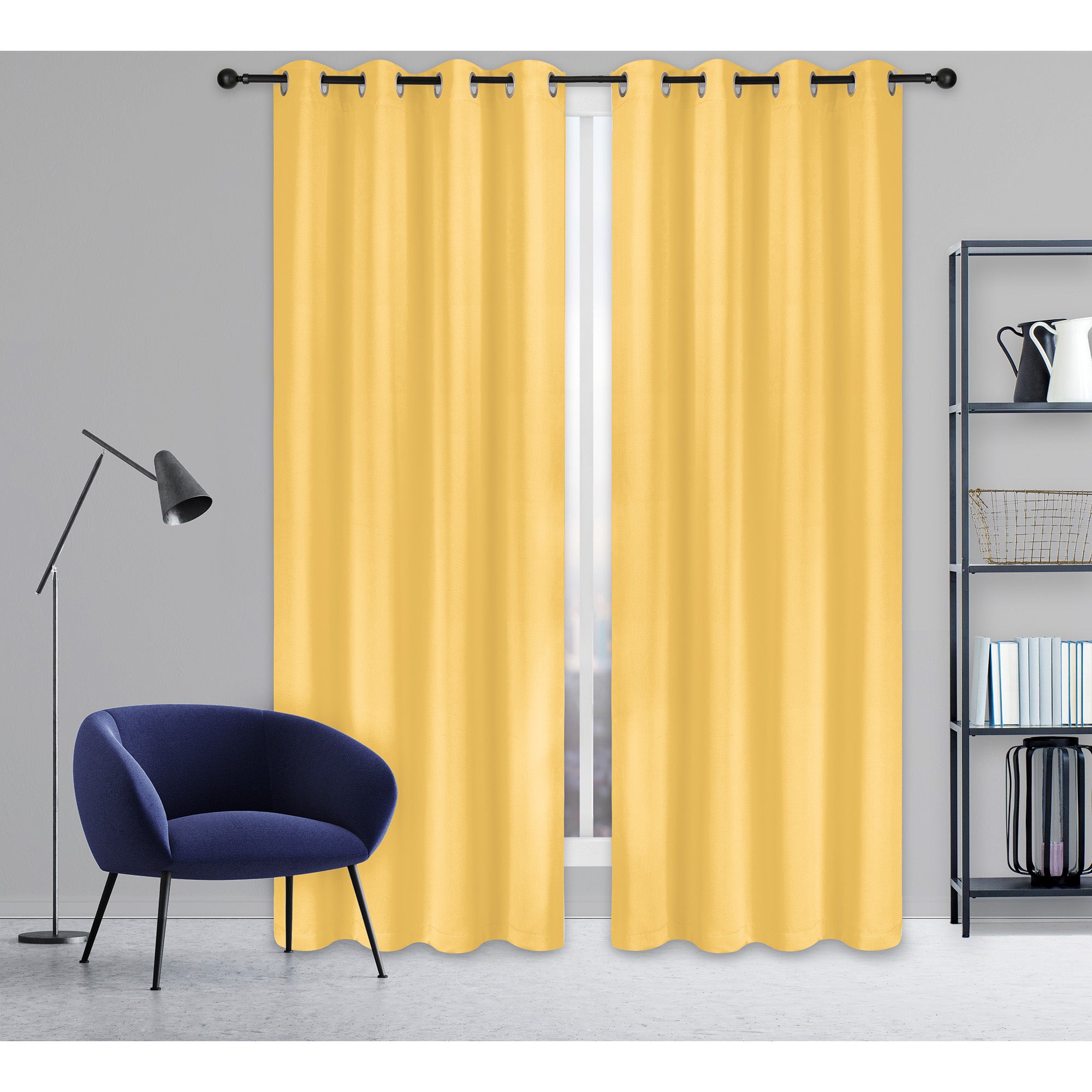 Blackout curtain - Yellow 137 x 213 cm