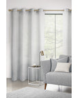 Semi-opaque curtain - Heather gray linen look 137 x 213 cm