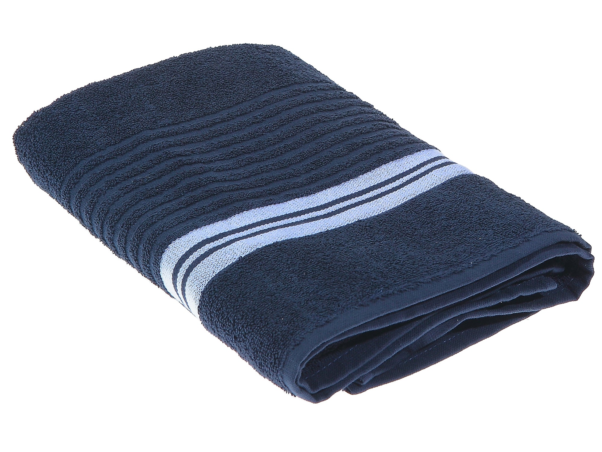 Deluxe navy bath towel - 69 x 127 cm