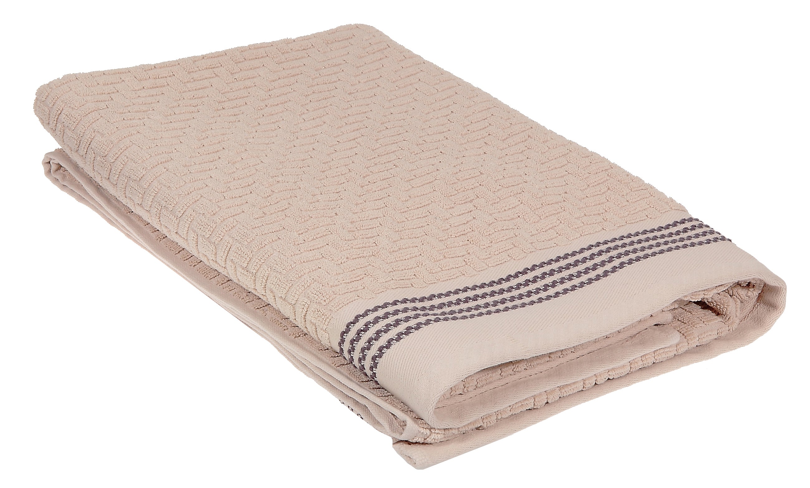 Luxury taupe bath towel - 76 x 152 cm