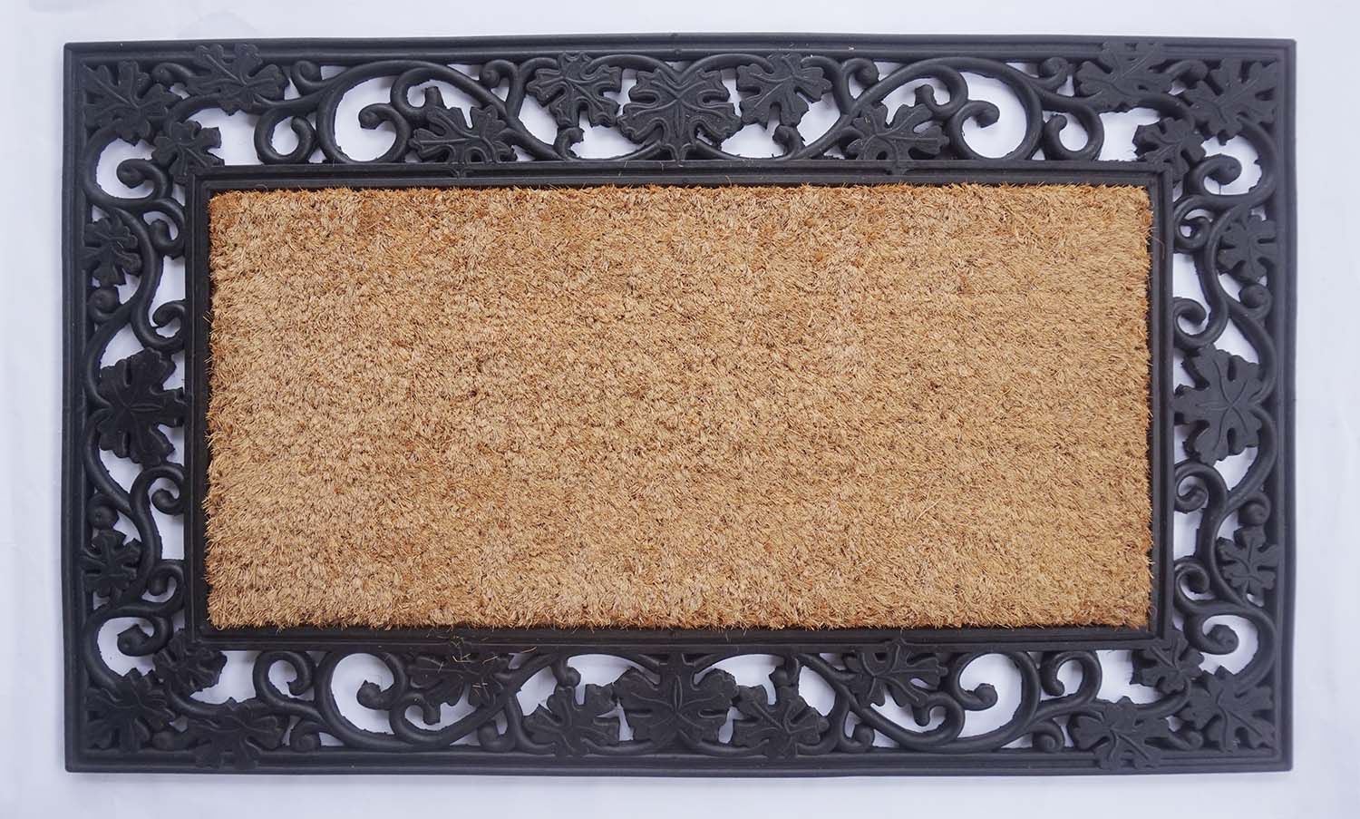 Tapis uni contour caoutchouc 45 x76 cm – Paillasson