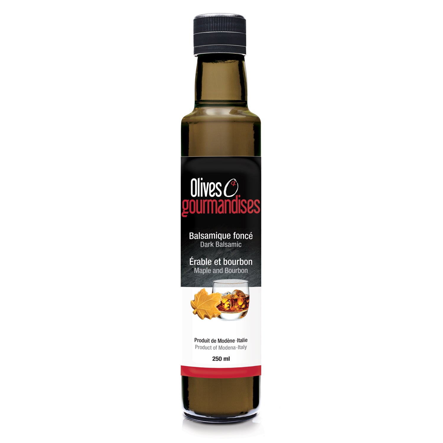 Vinaigre balsamique érable et bourbon 250 ml - Olives et gourmandises