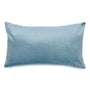 Coussin rectangulaire en velours bleu