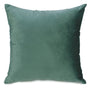 Coussin en velours vert foncé